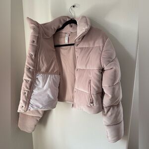 Alo Ribbed Velour Gold Rush Jacket- Price is firm